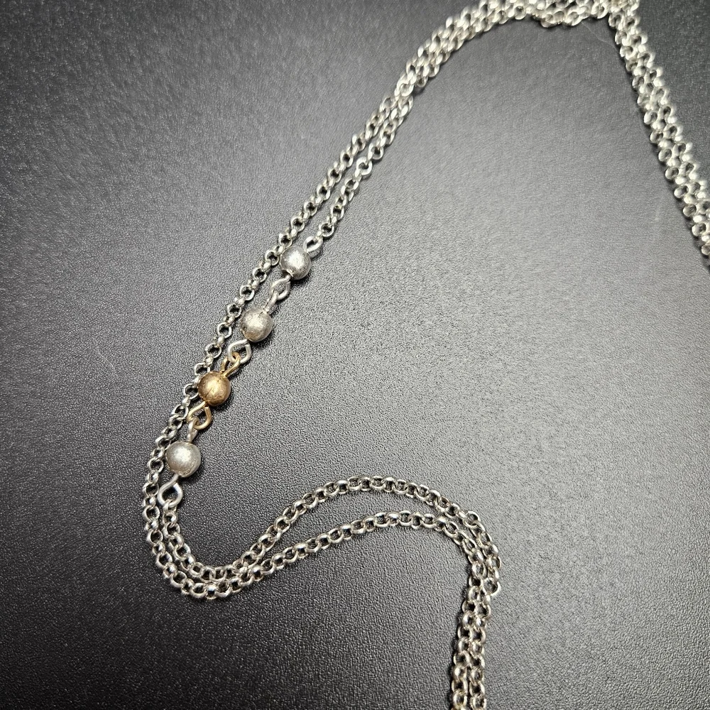 J.Jill Dancing Petals Butterfly Pendant Necklace Two-Tone